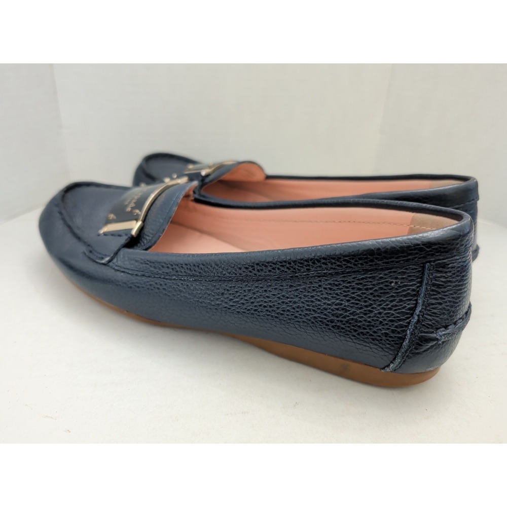 Kate Spade New York Women's Cheshire Navy Blue Pebbled Leather Loafers Size 7B - Picture 5 of 9